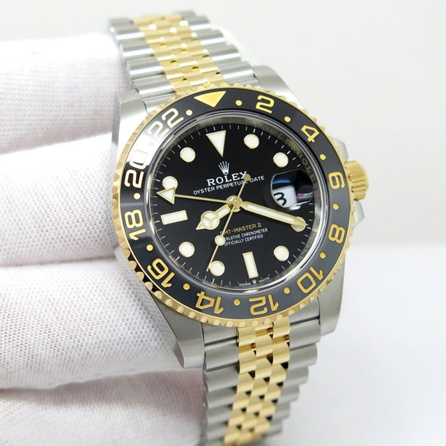 Rolex 126713GRNR GMT Master II 18K/SS on Jubilee