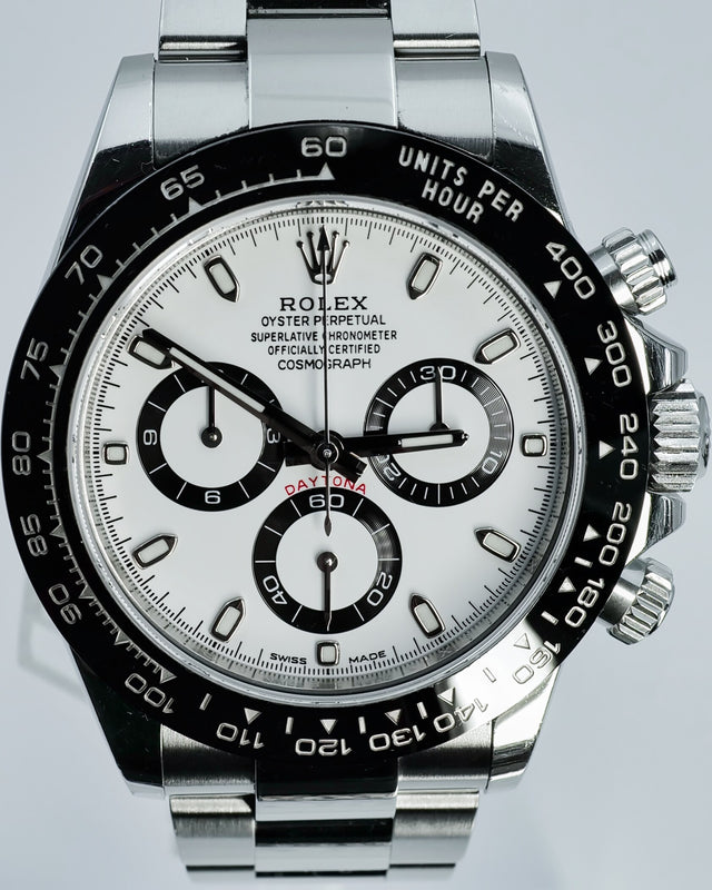 Rolex 116500LN Cosmograph Daytona with White Dial