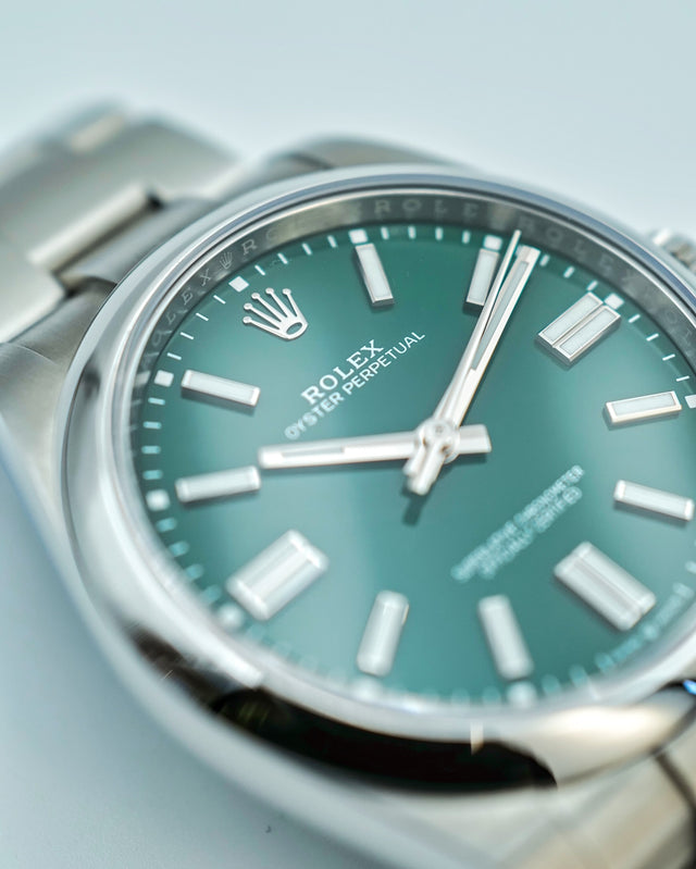 Rolex 124300 Oyster Perpetual 41 with Green Dial