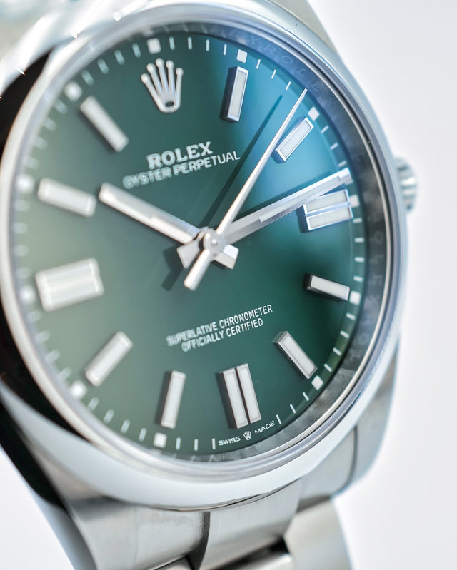 Rolex 124300 Oyster Perpetual 41 with Green Dial