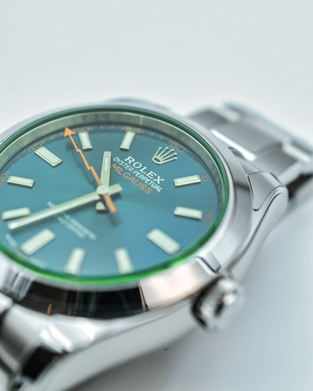 Rolex 116400GV Milgauss with Blue Dial