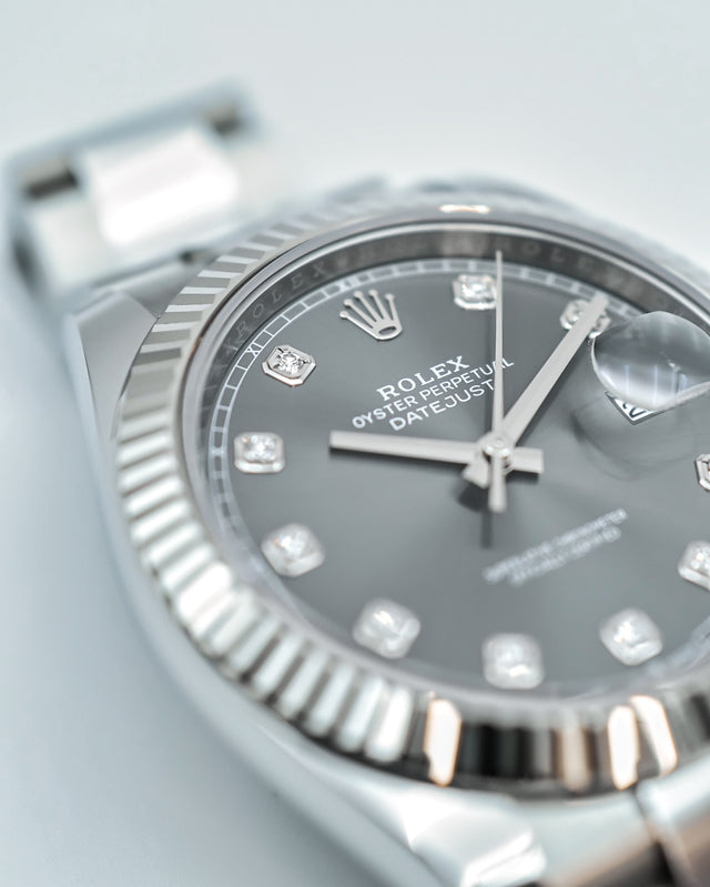 Rolex 126334 Datejust 41 with Slate Stick Dial on Oyster