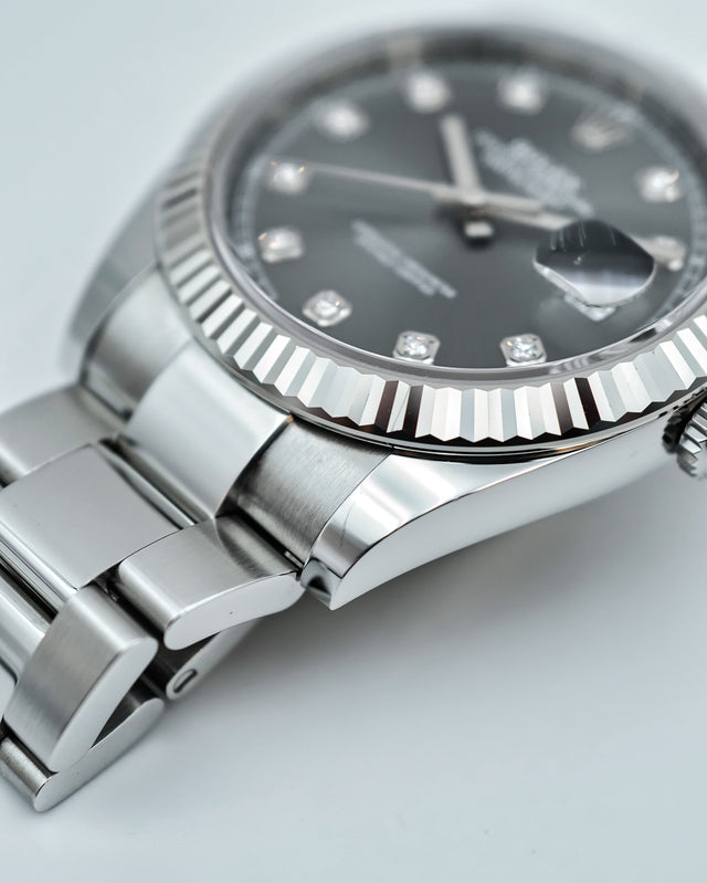Rolex 126334 Datejust 41 with Slate Stick Dial on Oyster