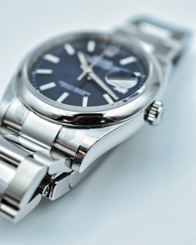 Rolex 126200 Datejust 36 with Blue Stick Dial on Oyster