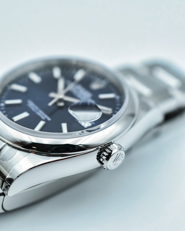 Rolex 126200 Datejust 36 with Blue Stick Dial on Oyster
