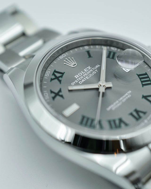 Rolex 126300 Datejust 41 with Slate Roman Dial on Oyster