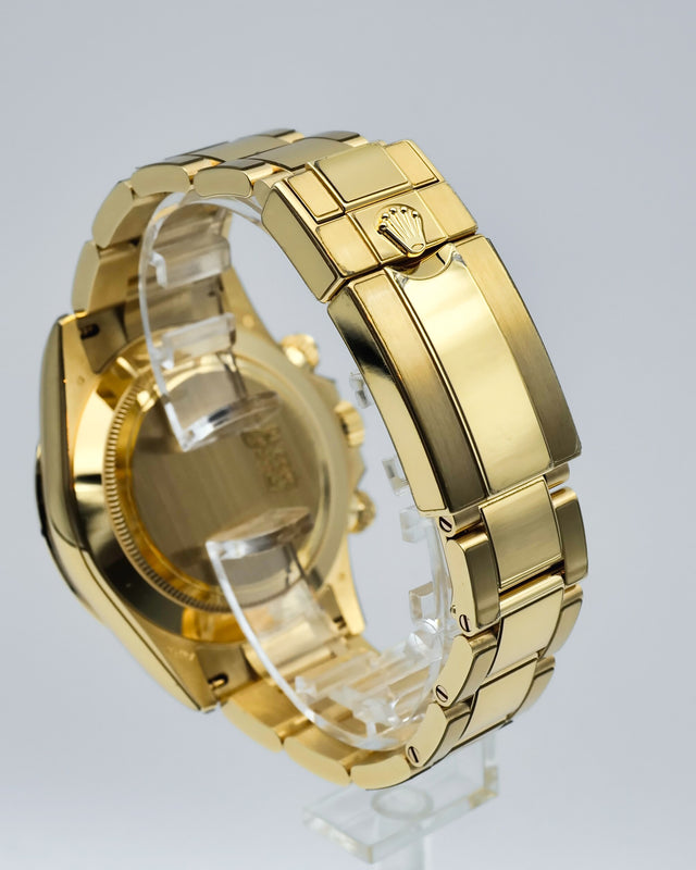 Rolex 116508 Cosmograph Daytona 18K Yellow Gold with Black Diamond Dial