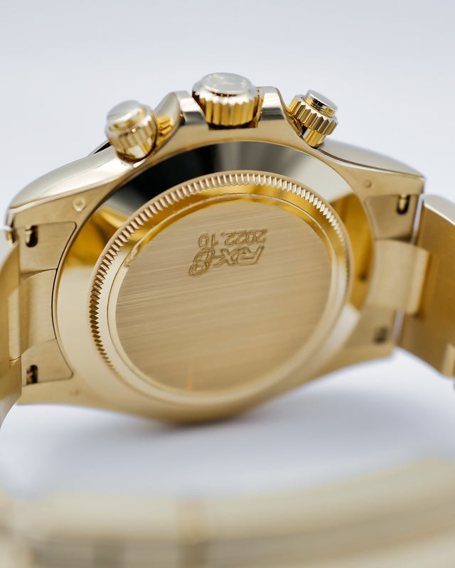 Rolex 116508 Cosmograph Daytona 18K Yellow Gold with Black Diamond Dial