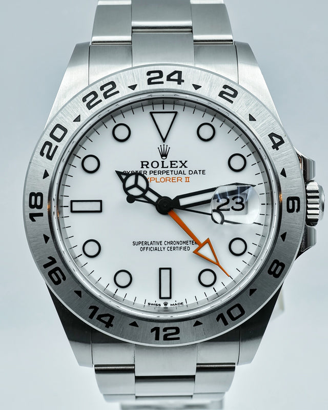 Rolex 226570 Explorer II with White Dial