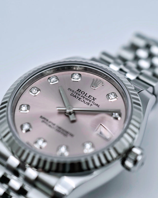 Rolex 278274 Datejust 31 with Pink Diamond Dial on Jubilee
