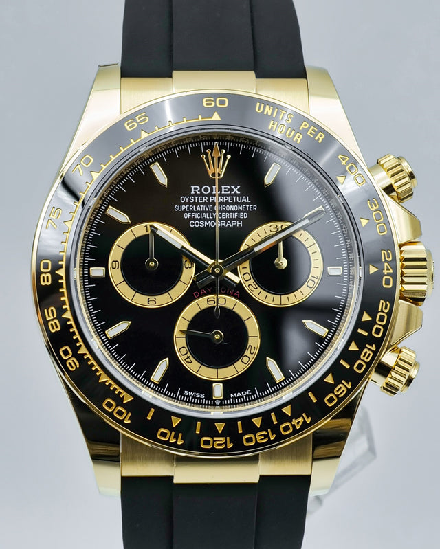 Rolex 126518LN Cosmograph Daytona 18K Yellow Gold with Black Dial
