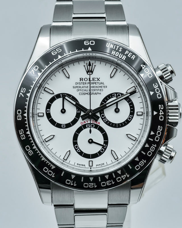 Rolex 126500LN Cosmograph Daytona with White Dial (New Model)