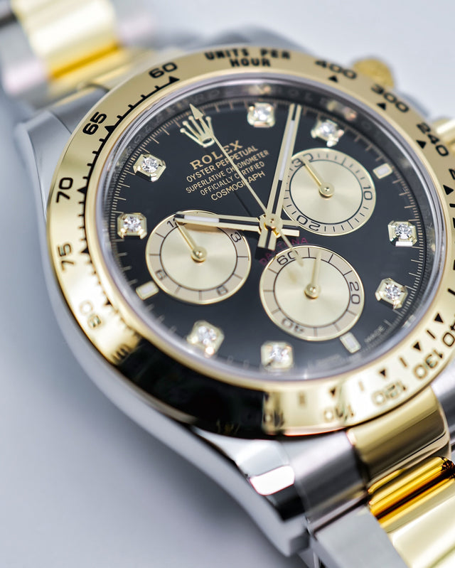 Rolex 126503 Cosmograph Daytona 18K/Stainless Steel with Black Diamond Dial