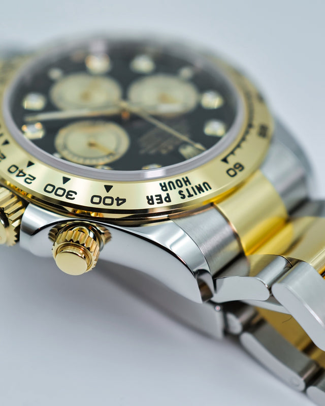 Rolex 126503 Cosmograph Daytona 18K/Stainless Steel with Black Diamond Dial