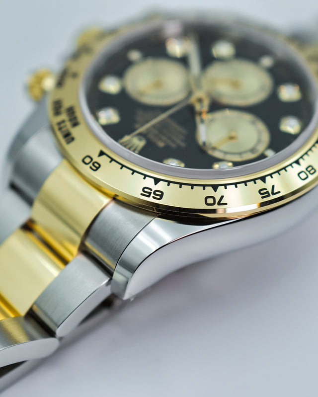 Rolex 126503 Cosmograph Daytona 18K/Stainless Steel with Black Diamond Dial