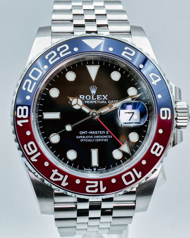 Rolex 126710BLRO GMT Master II on Jubilee