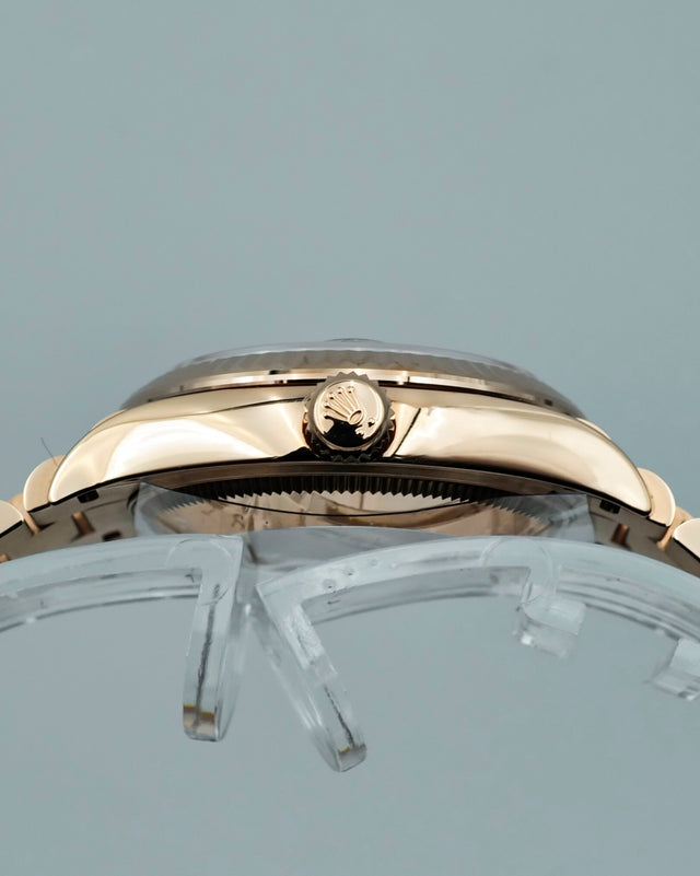 Rolex 278275 Datejust Rose Gold with Chocolate Diamond Dial on President