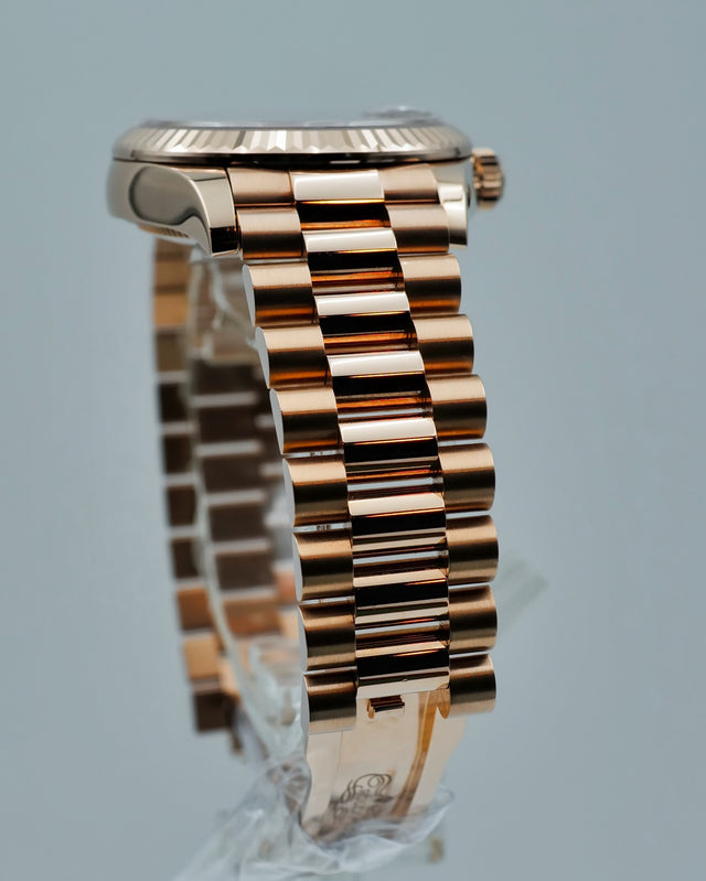 Rolex 278275 Datejust Rose Gold with Chocolate Diamond Dial on President