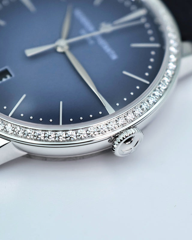 Vacheron Constantin 4115U/000G-B908 Patrimony Self-Winding 36.5mm White Gold with Blue Dial