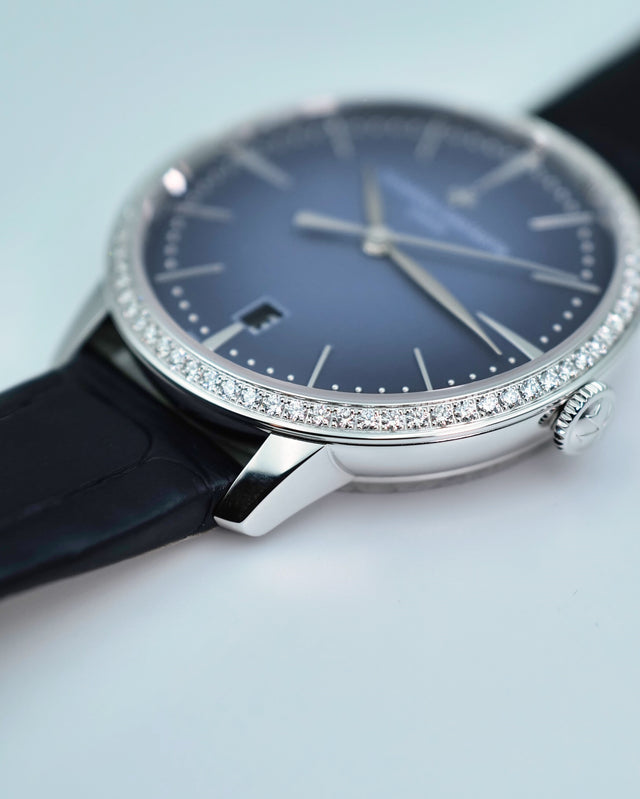 Vacheron Constantin 4115U/000G-B908 Patrimony Self-Winding 36.5mm White Gold with Blue Dial
