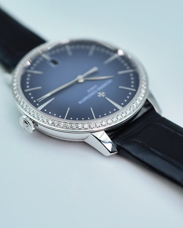 Vacheron Constantin 4115U/000G-B908 Patrimony Self-Winding 36.5mm White Gold with Blue Dial