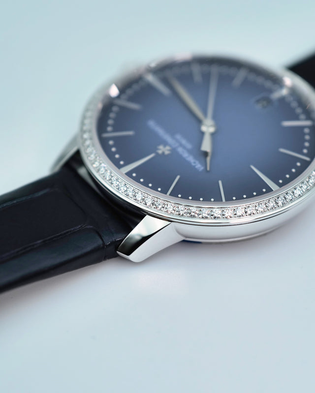 Vacheron Constantin 4115U/000G-B908 Patrimony Self-Winding 36.5mm White Gold with Blue Dial