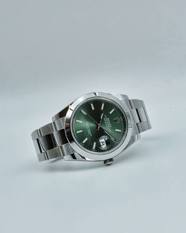 Rolex 126300 Datejust 41 with Mint Green Dial on Oyster