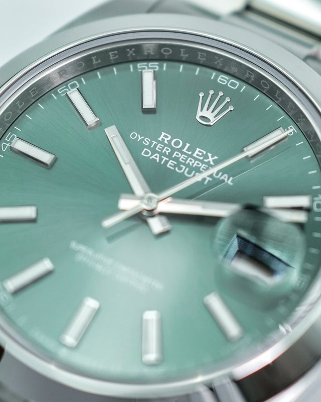 Rolex 126300 Datejust 41 with Mint Green Dial on Oyster