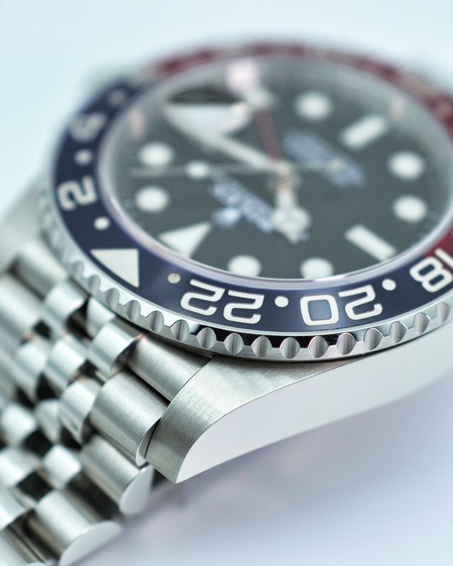 Rolex 126710BLRO GMT Master II on Jubilee (New Old Stock)