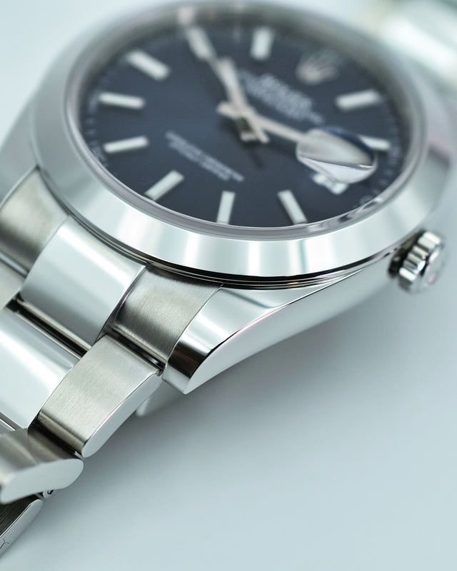 Rolex 126300 Datejust 41 with Blue Stick Dial on Oyster