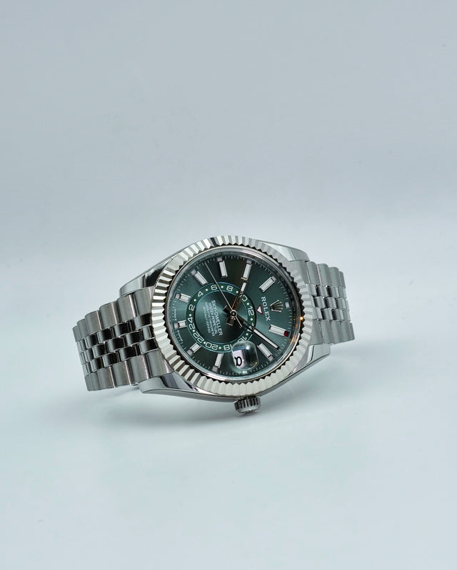 Rolex 336934 Sky-Dweller with Mint Green Dial on Jubilee