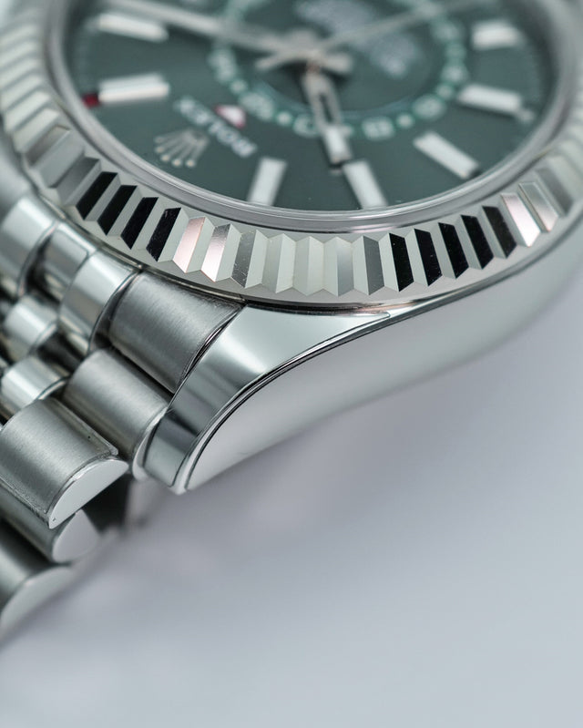 Rolex 336934 Sky-Dweller with Mint Green Dial on Jubilee