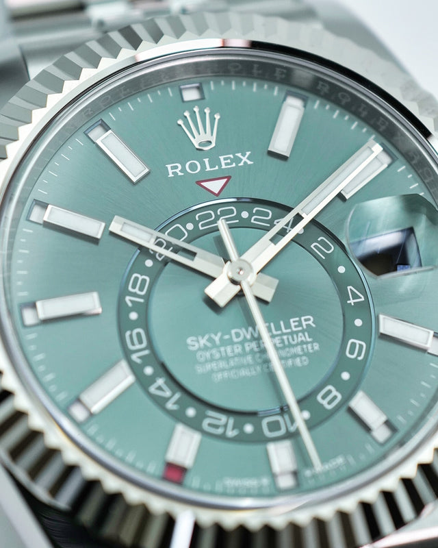 Rolex 336934 Sky-Dweller with Mint Green Dial on Jubilee