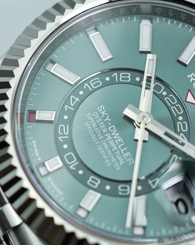 Rolex 336934 Sky-Dweller with Mint Green Dial on Jubilee