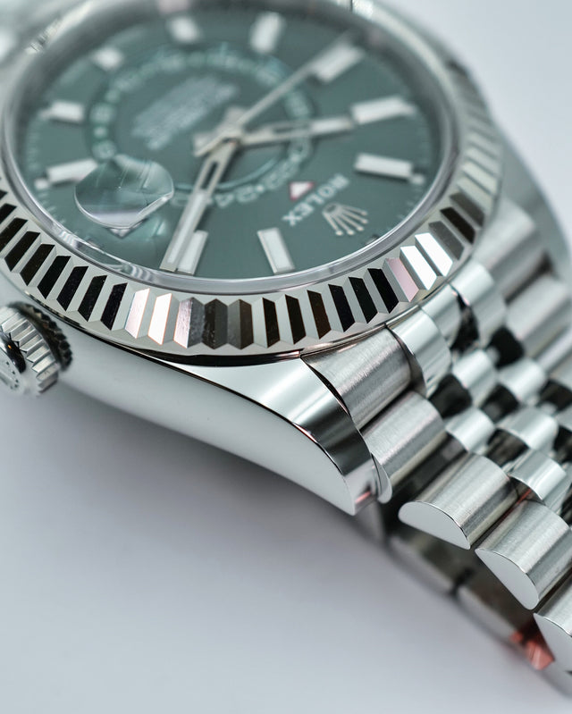 Rolex 336934 Sky-Dweller with Mint Green Dial on Jubilee