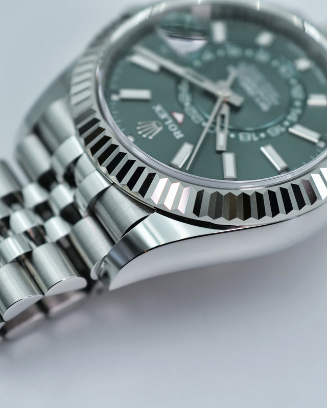 Rolex 336934 Sky-Dweller with Mint Green Dial on Jubilee