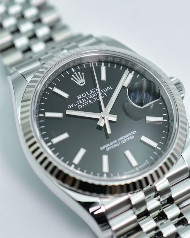 Rolex 126234 Datejust with Black Dial on Jubilee