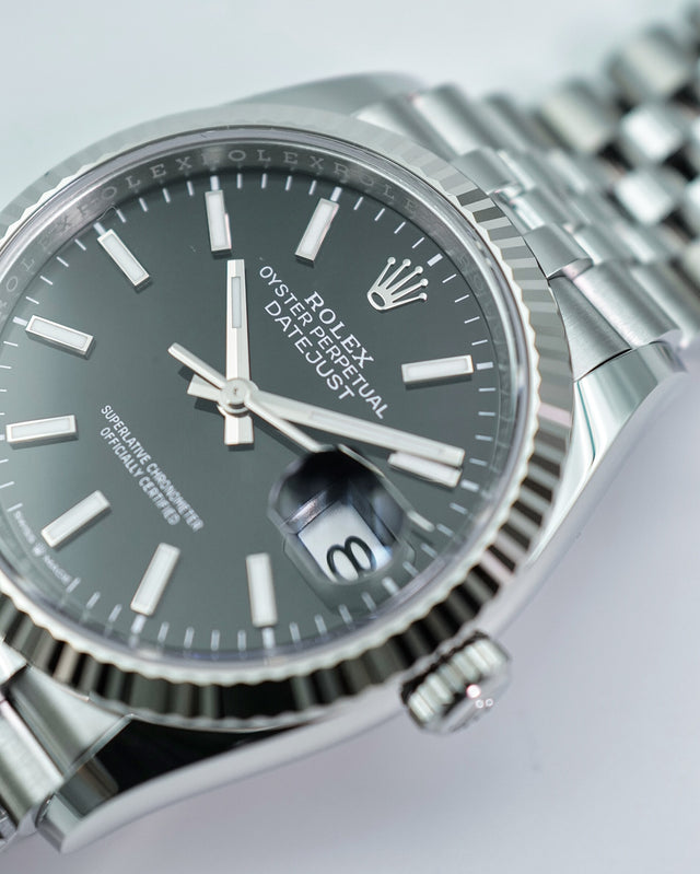 Rolex 126234 Datejust with Black Dial on Jubilee
