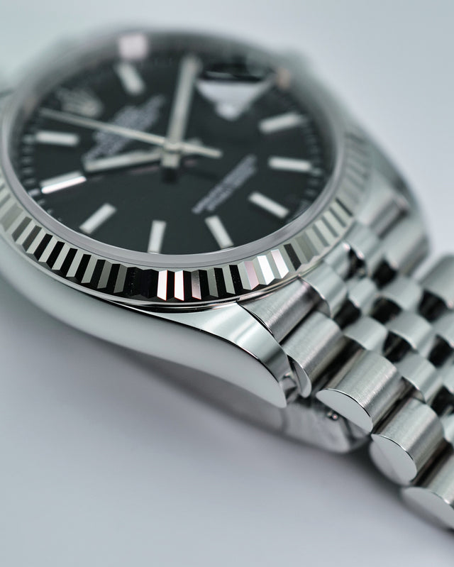 Rolex 126234 Datejust with Black Dial on Jubilee