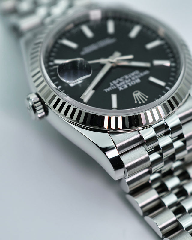 Rolex 126234 Datejust with Black Dial on Jubilee