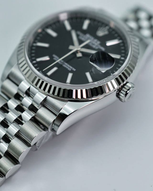 Rolex 126234 Datejust with Black Dial on Jubilee