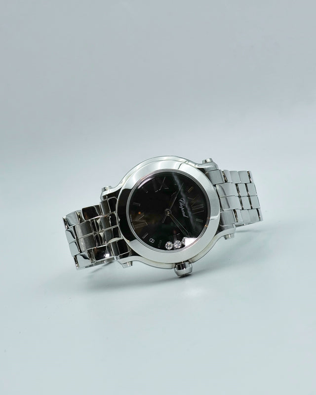 Chopard Happy Sport Quartz Black Dial Diamonds