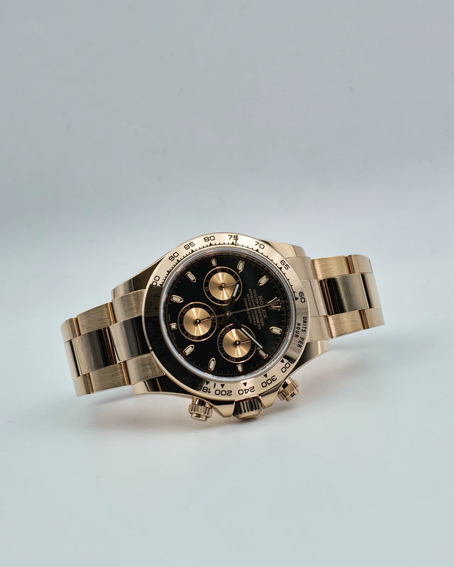 Rolex 116505 Cosmograph Daytona 18K Rose Gold with Black Dial