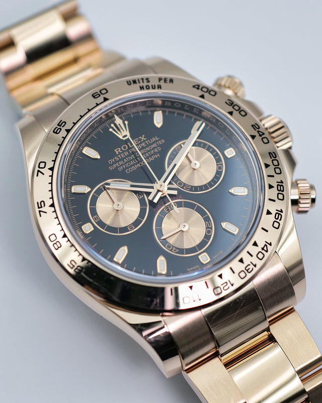 Rolex 116505 Cosmograph Daytona 18K Rose Gold with Black Dial