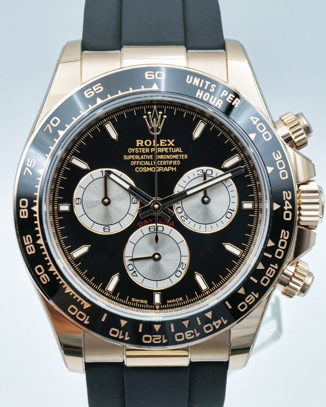 Rolex 126515LN Cosmograph Daytona 18K Rose Gold with Black Dial