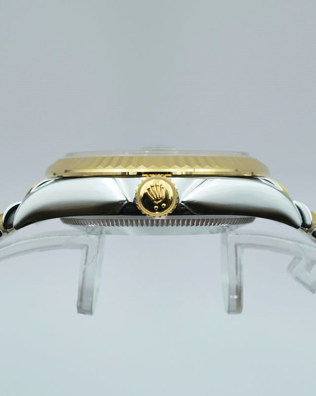 Rolex 278273 Datejust 18K/SS with Silver Roman Dial on Jubilee