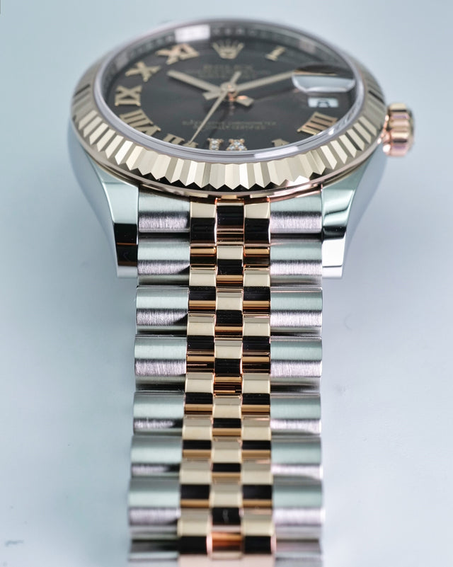 Rolex 278271 Datejust 18K/SS with Chocolate Roman Dial on Jubilee