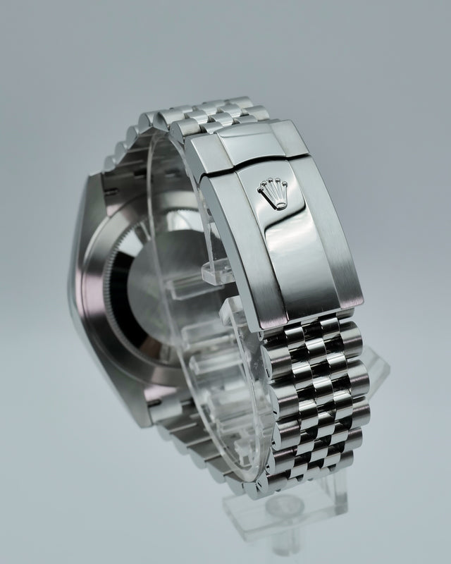 Rolex 126334 Datejust 41 "Winbledon" with Slate Roman Dial on Jubilee