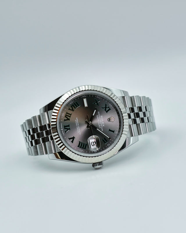 Rolex 126334 Datejust 41 with Slate Roman Dial on Jubilee