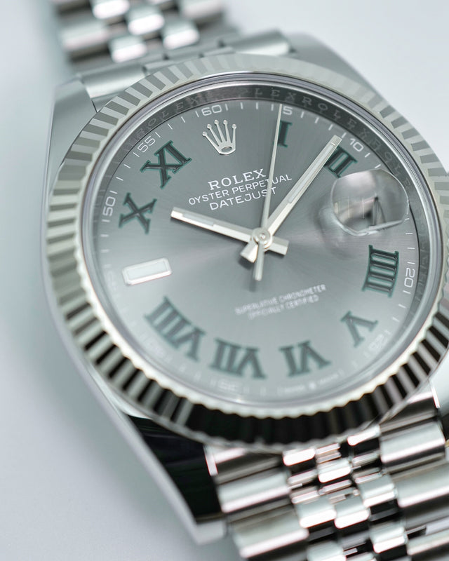Rolex 126334 Datejust 41 with Slate Roman Dial on Jubilee